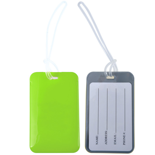 Shiny PVC Luggage Tags